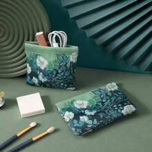 Automatic Closing Cable Organizer Bag, Mini Portable Charger/Earphone Storage Pouch