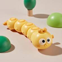 Juguete de oruga a cuerda de colores para niños pequeños - Movimiento ondulante, desarrollo de habilidades motoras, mecanismo de resorte de tracción en cadena, sin necesidad de baterías, juego educativo al aire libre, desarrollo de los niños | Juguete vibrante | Material ABS duradero