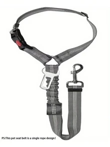 1 pieza Correa retráctil de seguridad para perro para el coche, arnés resistente para perros - Esencial familiar ideal para mascotas
