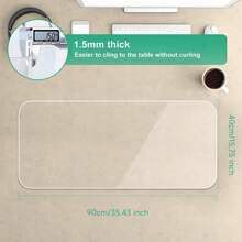 1 Stück 1,5 mm durchsichtige Schreibtischunterlage, PVC wasserdicht rutschfest leicht zu reinigen Tischdecke für Schüler Schule Klassenraum Tisch, Esszimmer Tisch, Teetisch, hitzebeständige Tischschutzauflage Semesteranfang