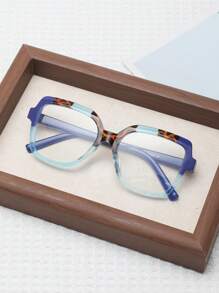 1 Stück Damen Mode Kunststoff Nicht-Rezept Brille, geeignet für Alltagstragen, Büro und Lesen