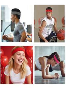 1 Set Fascia per capelli e polsini in spugna di ciniglia, Set di fasce per lo sport, Fascia per capelli sportiva per uomo e donna, 1 pezzo Fascia antisudore, Fascia antisudore in spugna di ciniglia traspirante per tennis, basket, calcio, ginnastica, allenamento, Fascia per capelli