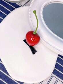 4个可爱逼真红色樱桃发夹，Y2K风格新奇发饰，情人节礼物，发夹，爪夹，扁平爪夹，发卡，发夹，发卡，发爪，头部饰品，发卡 - 彩色 - 查看 4