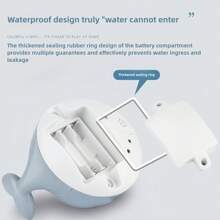 1pc Baby Bath Toy With Lights, Water Spraying Children's Bathroom Toy, Bathtub Toddler Bath Toys, Boy Girl Swimming Pool Bathroom Whale Water Spray Toys, Infant Bathtub Water Play Bath Toys