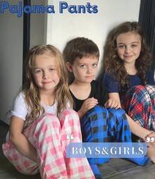 Boys Pajama Pants Long Sleep Soft Elastic Waist Bottoms Plaid Lounge With 2 Pockets 4-14 Years - Yarn Dyed Lattice13 - View 5