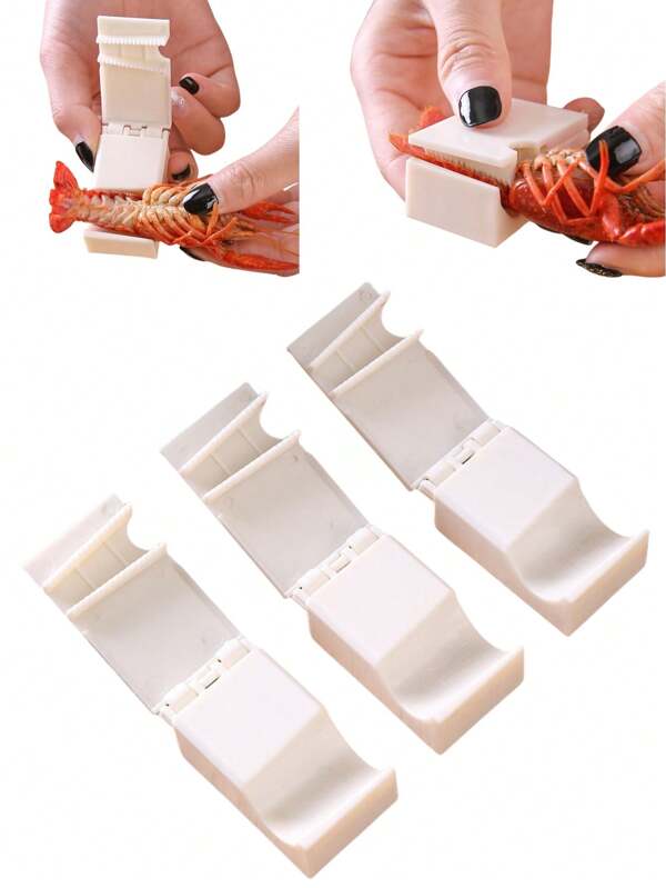 Pelador de cangrejo de río, herramienta peladora, pelador de plástico para carne de langosta, seleccionador de camarones, artefacto multifuncional para pelar camarones rápidamente, ayudante pelador para la cocina.