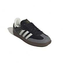 Adidas Originals Samba OG 女款运动鞋 - 黑/米白/金 - 黑色/米白色/金色 - 查看 3