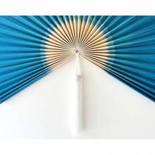 Decorative Folding Fans, Bamboo Fan Large Bamboo Fan Wall Art Hanging Decor Folding Fan (S Size: 27.5 X 41 H) - Multicolor - View 3