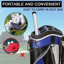 高尔夫球拾取器拾球器上部拾球管可放入高尔夫球袋，拾球器铝制可容纳 20 个球，重量轻
