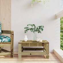 Garden Footstool With Treated Pine Wood For Durable Outdoor Comfort And Style - Redwood - View 1