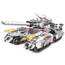 1628-Piece High-Difficulty Military Tank 8-In-1 Assembly Model - DIY Building Puzzle For Study/Living Room Decoration, Festival Gift Collectible, Adult Educational Complex Toy