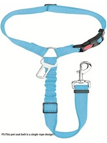 1 pieza Correa retráctil de seguridad para perro para el coche, arnés resistente para perros - Esencial familiar ideal para mascotas
