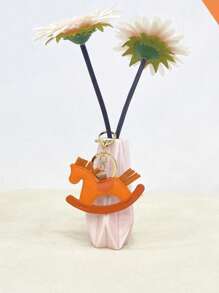 Dedoo Porte-clés charms accessoires à la mode minimaliste en blocs de couleurs, pendentif poney mignon, idées de cadeaux, porte-clés petits cadeaux pour femmes