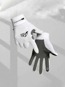 1 Paar neue Mode Eisseide Handschuhe, Herren Sommer dünn, rutschfest, UV-Schutz Vollfinger Handschuhe für Outdoor-Aktivitäten wie Angeln, Kajak, Rudern