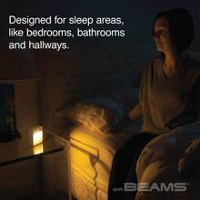 Beams MB720A 20 Lumen Amber LED Sleep Friendly Wireless Battery Powered Motion Sensing Nightlight, 3-Pack, White - A-黃色 - 查看 7