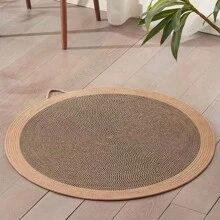 Cat Scratching Device Cat Scratching Pad Cattail Or Hemp Rope Does Not Sting Hand Woven Natural Cattail Fragrance Suitable For Living Room Bedroom Balcony.