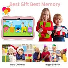 Kinder 17,8 cm Tablet Computer, Kinder Tablet Computer mit WLAN 2GB RAM, 16GB ROM, Dual-Kameras, Elternkontrolle, vorinstallierte JPA für Kindererziehung, Spiele, Tablet und Geschenke für die Kinderbetreuung, Kindergeschenke für Geburtstagsfeiern, Geschenke, perfekt als Schulgeschenke, Geschenke