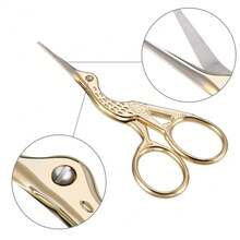Bird Tailoring Scissors With Cutter Embroidery Crochet Eyebrow Design Heron - Kéo cắt chim (WJ-1039) 1 chiếc - Xem 2