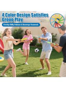 12 件/套泡沫水枪，儿童水枪，30 英尺射击场，夏季水枪，适用于户外游泳池、后院、海滩打水仗玩具，生日、圣诞节、万圣节的绝佳礼物（颜色随机） - 彩色 - 查看 3