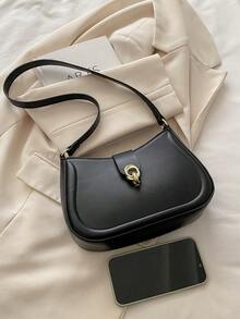 新款时尚金属锁手提包，适合聚会、郊游、度假、购物和日常使用，可存放硬币、手机；也可用作白领、大学生和办公室职员的工作包，优雅的女士包