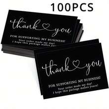 3.54*1.97 Inch Small Customer Thank You Cards, Suitable For Shops, Online Retailers, Business Supplies And Local Stores, Thank You & Packaging Inserts For Thanksgiving, Christmas, Gifting To Friends And Family, Party Supplies - Multicolor - View 13