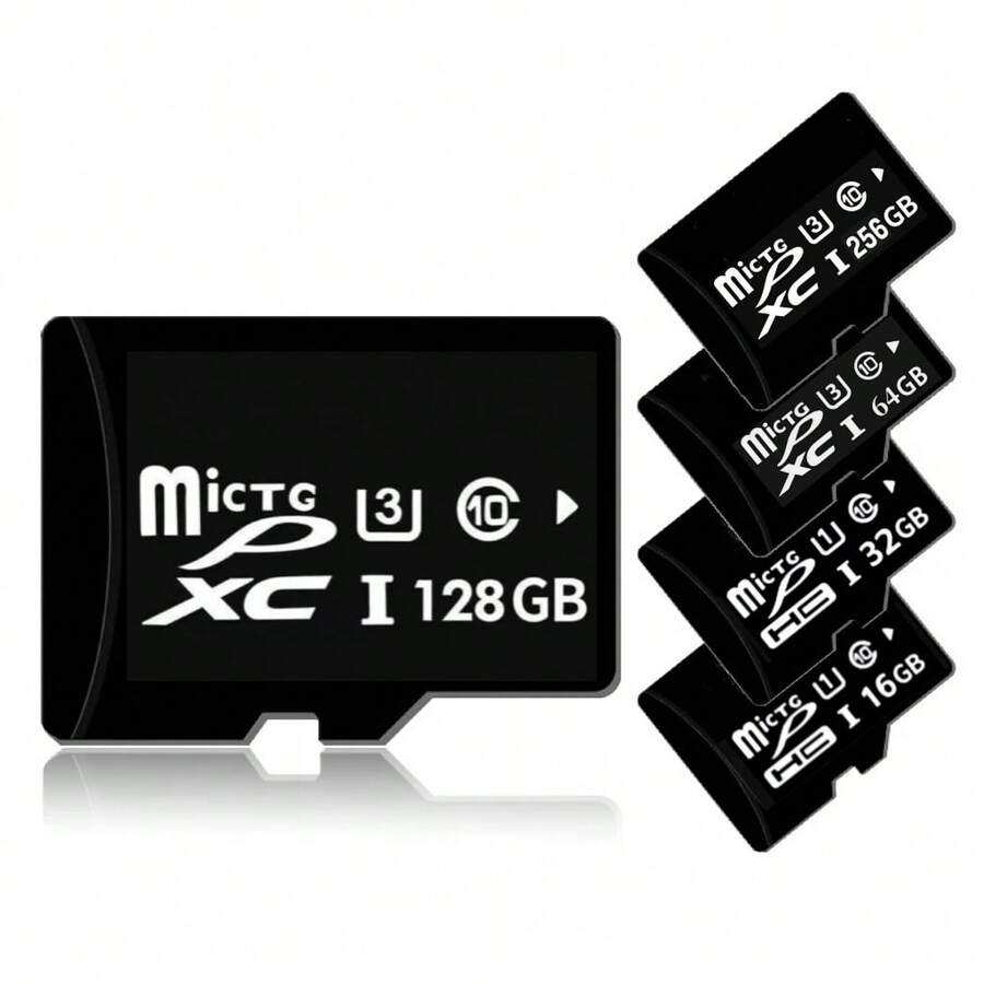 64GB/128GB/256GB High-Speed TF Memory Card, Suitable For Dashcam, Security Camera, Smartphone, Camera - Durable And Reliable Multi-Device Storage - Multicolor - View 1