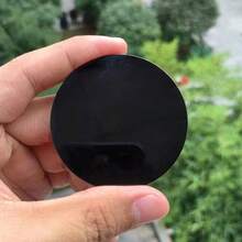 1套拋光水晶黑曜石占卜鏡，占卜鏡水晶裝飾品，靈氣療癒寶石盤，奢華黑色鏡面，瑜伽冥想 - 黑色 - 查看 10