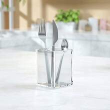 1PC Transparent Bar Straw Storage Box, Small Container For Disposable Cups, Suitable For Straws, Coffee Stirring Sticks, Disposable Cups, And Capsule Coffee Storage Organizer