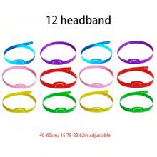 BELLKIDS 6 szt. wkładanych opasek na głowę, 6 kolorów, regulowana opaska, interaktywne gry, kolorowe narzędzia edukacyjne, gry edukacyjne, odpowiednie do klas, rekwizyty do gier imprezowych.