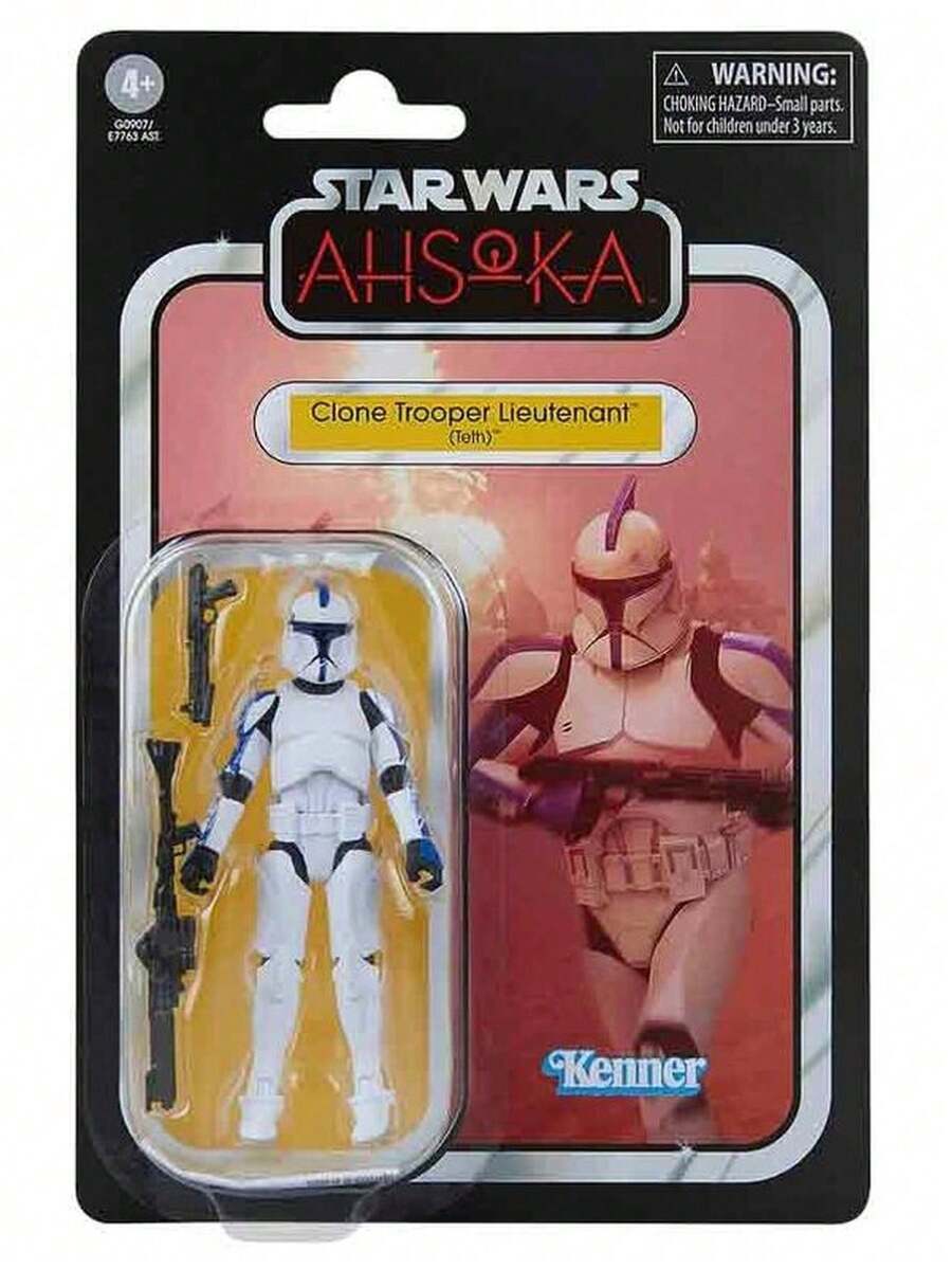 Hasbro Figure Clone Trooper Lieutenant Ahsoka 9.5cm - White, Blue and Black - View 1