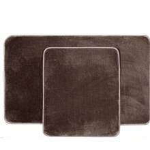 2-Piece Non-Slip Bathroom Rug Set – Soft 100% Polyester Mats With Dotted PVC Backing – Includes 50x80 Cm & 50x40 Cm Mats – Machine Washable, Durable & Quick-Drying – Ideal For Bathroom, Entryway, Kitchen, Indoor Use – Made In Turkey