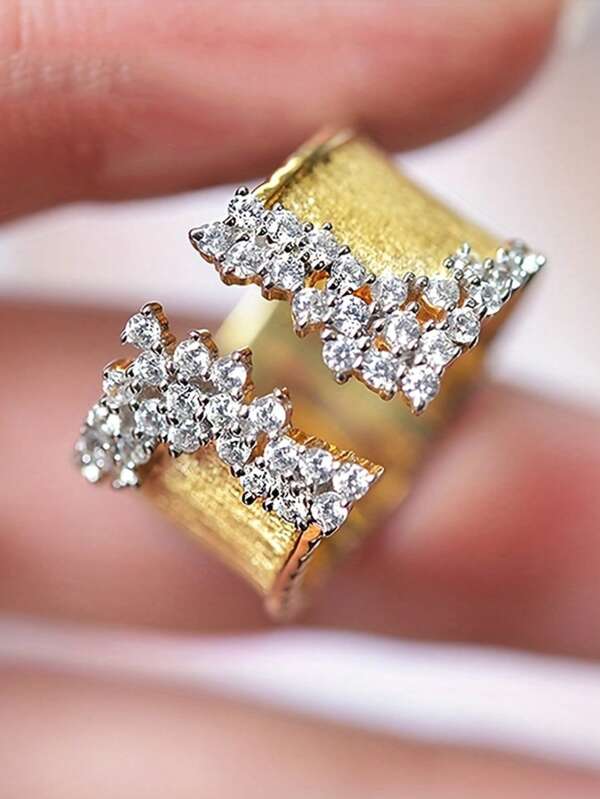 1 Stück Mode Kubikzirkonia Ring für Herren als Partyaccessoire, Valentinstag Geschenk