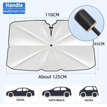 Car Sunshade Windshield Umbrella Front Sun Shade Parasol Foldable Summer Protection Car Seat Heat Insulation Car Accessories
