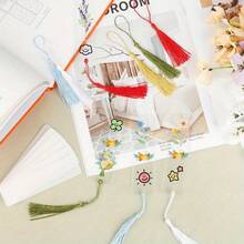 45 Blank Acrylic Bookmarks With 45 Colored Tassels, Transparent Acrylic Craft Bookmarks, Unfinished Acrylic Book Markers, Suitable For DIY Projects, Offices, Gift Labels, And Graduation Gifts School Supplies, Back To School