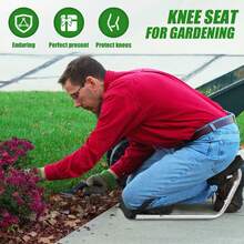 Gardening Knee Seat Aluminum Alloy Gardening Knee Cushion Wear Resistant Farm Knee Support Ergonomic Gardening Kneeling Mat Easy To Move Farm Kneeling Pad For Gardeners - Black - View 2
