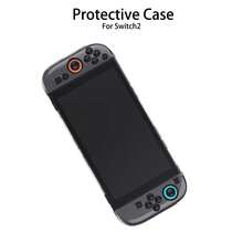Clear Dockable Case For Switch 2, Protective PC Shell Case, Slim Design Transparent Controller Cover With Detachable Joycon Compatible With New Switch 2 7.9 Inch - Transparent - View 2