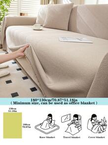 1PC All-Season Non-Slip Sofa Cover - Fit For Single, Double, Triple & Quad Sofas, Machine Washable, Modern Design Home Decor