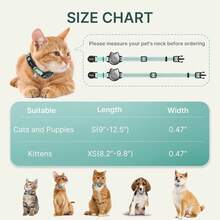 Cat Collar With Airtag Holder, Breakaway Cat Airtag Collar With Reflective Strap, Lightweight Kitten Collar For Apple Air Tag, - Multicolor - View 3