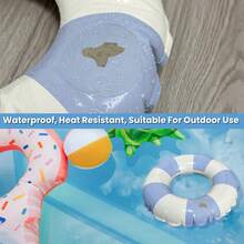 1/5/10Pcs Inflatable Repair Patch Kit For Bounce House, Pool, Tent, Canvas, Canopy, Pool Floats, Air Bed Mattress, Heavy Duty TPU Repair Patch, Waterproof - White - View 4