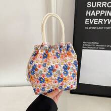 New Fashionable Cute Cartoon Waterproof Cloth Handbag, Sweet Elegant Tote Bag For Women