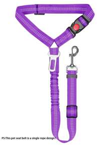 1 pieza Correa retráctil de seguridad para perro para el coche, arnés resistente para perros - Esencial familiar ideal para mascotas
