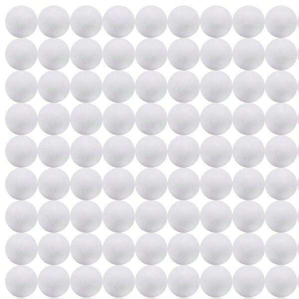 64/80 Stücke 3,5 cm/1,4 Zoll weiße massive Polystyrol-Schaumstoffkugeln, geeignet zum Bemalen, für DIY, Einkaufszentrumdekoration, Hochzeitsdeko, Schaufensterdekorationen in Kunst, Handwerk, Familie, Partydekoration, Polystyrol-Kugel-Kuchendekoration, Sternspiel, Malereitage, Hochzeitsdekoration, Weihnachten, Halloween, Neujahr, Geburtstag, Heimdekoration, Feiertagsparty