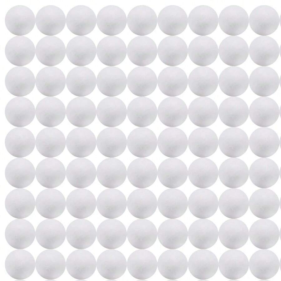 64/80 Stücke 3,5 cm/1,4 Zoll weiße massive Polystyrol-Schaumstoffkugeln, geeignet zum Bemalen, für DIY, Einkaufszentrumdekoration, Hochzeitsdeko, Schaufensterdekorationen in Kunst, Handwerk, Familie, Partydekoration, Polystyrol-Kugel-Kuchendekoration, Sternspiel, Malereitage, Hochzeitsdekoration, Weihnachten, Halloween, Neujahr, Geburtstag, Heimdekoration, Feiertagsparty