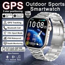 2025 New GPS Outdoor Sport Smartwatch For Men Women, Dual Frequency GPS Positioning, Wireless Calling/Dial, Info Push, 2.01inch Display, Fitness Tracker, Sleep Monitoring Smartwatch, GPS Tracking, Compass, 100+Sport Modes, IP68 Waterproof, 420mAh Battery, Fashion Smart Watch Series 10, Compatible With Android IOS