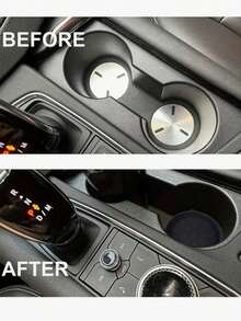 2 pezzi Sottobicchieri per auto, inserti per portabicchieri, portabicchieri per veicoli, sottobicchieri per auto, tappetino in silicone, accessori per interni auto universali antiscivolo e impermeabili, decorazione con motivo floreale, lavabili, regalo per la Festa del Papà e della Mamma per uomini e donne