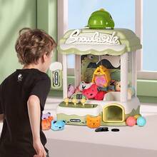 Dinosaur Claw Machine Toy - Doll Catcher Machine Children's Toys Boys Girls, DollGrabbing Machine Toy, Mini Claw Machine, Includes 10 Plush Toys, 10 Twist Eggs,Easter Gifts For Kids Boys Girls - Dinosaur claw machine - 查看 5