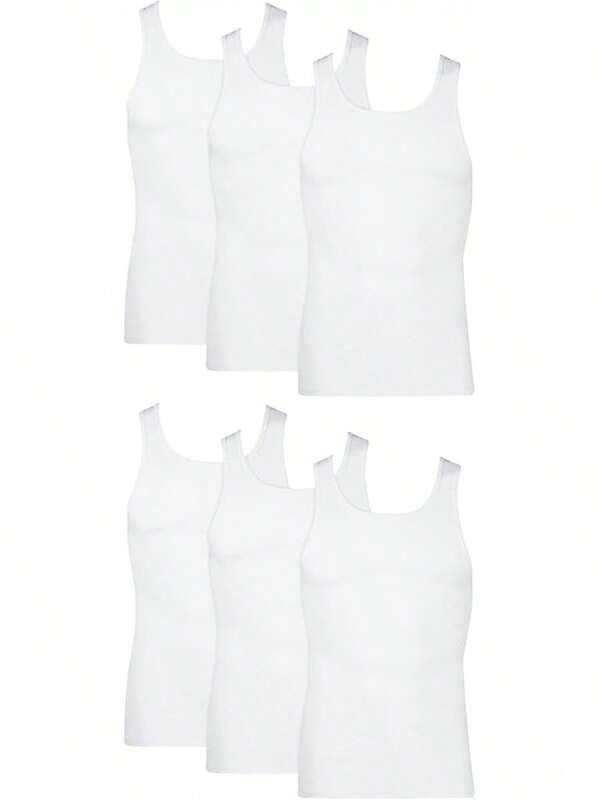 Hanes Men's, Moisture-Wicking Ribbed, Lightweight Cotton Tank Undershirts, Multi-Pack