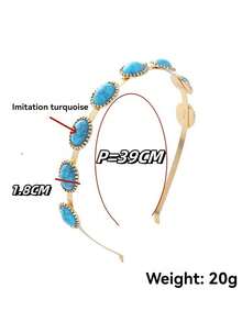 1pc Fashion Vintage Headband, Elegant & Charming, Minimalistic & Versatile, Unique Design, Creates Perfect Hairstyle, Great For Photos, Rhinestone Decor, Suitable For Home, Outing, Party, Wedding & Various Occasions, Hair Band, Hair Hoop, Autumn, Hair Accessories