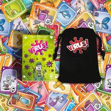1 pieza Juego de Cartas Virus 1/Virus 2 - Juego de Estrategia Tranjis de Mesa, para 2-8 Jugadores, Empaquetado Individualmente (Fácil Almacenamiento y Transporte), Instrucciones Multilingües (Inglés/Francés/Español), Mejor Juego de Pensamiento, Adecuado para Adolescentes/Adultos, Reunión Familiar, Idea de Regalo Única para el Día de San Valentín, Año Nuevo, Boda, Regalo de Año Nuevo, Regalo de Día de la Independencia