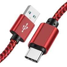 C Charger Cable 60w Fast Charging USB Type C Cables Nylon Braided USB A To USB C Android Charger Cord Compatible With Samsung Galaxy S25 S24 S23 S22 S21 S20 Ultra S20+ Note 20 10 S10 S9 Plus A12 A11 A52 OnePlus Pixel 6 5 4 4a 3a XL